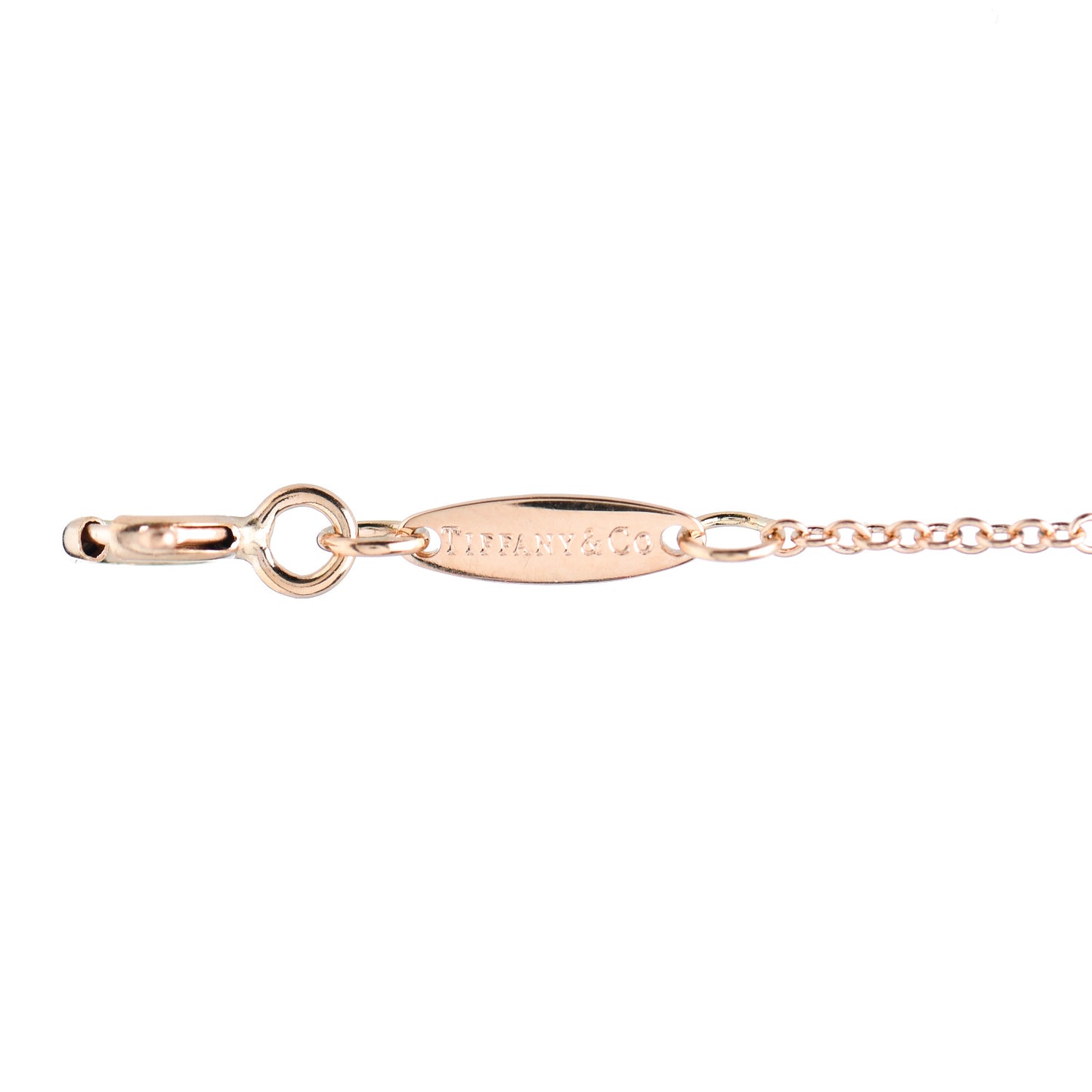 18K Rose Gold Diamond .03ct Elsa Peretti Diamonds by the Yard Bracelet