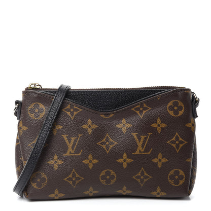 Louis Vuitton Monogram Pallas Crossbody Black 1 of 11