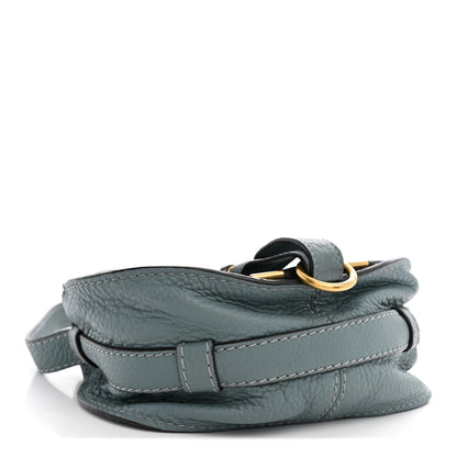 Chloe Calfskin Mini Marcie Round Crossbody Bag Storm Blue 3 of 12