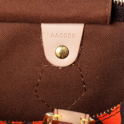 Louis Vuitton Monogram Graffiti Speedy 30 Orange 8 of 10