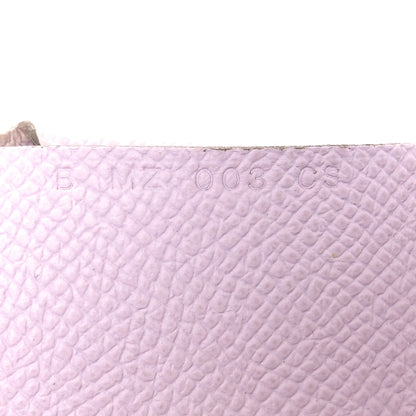 Hermes Epsom Calvi Duo Card Case Mauve Pale 8 of 10