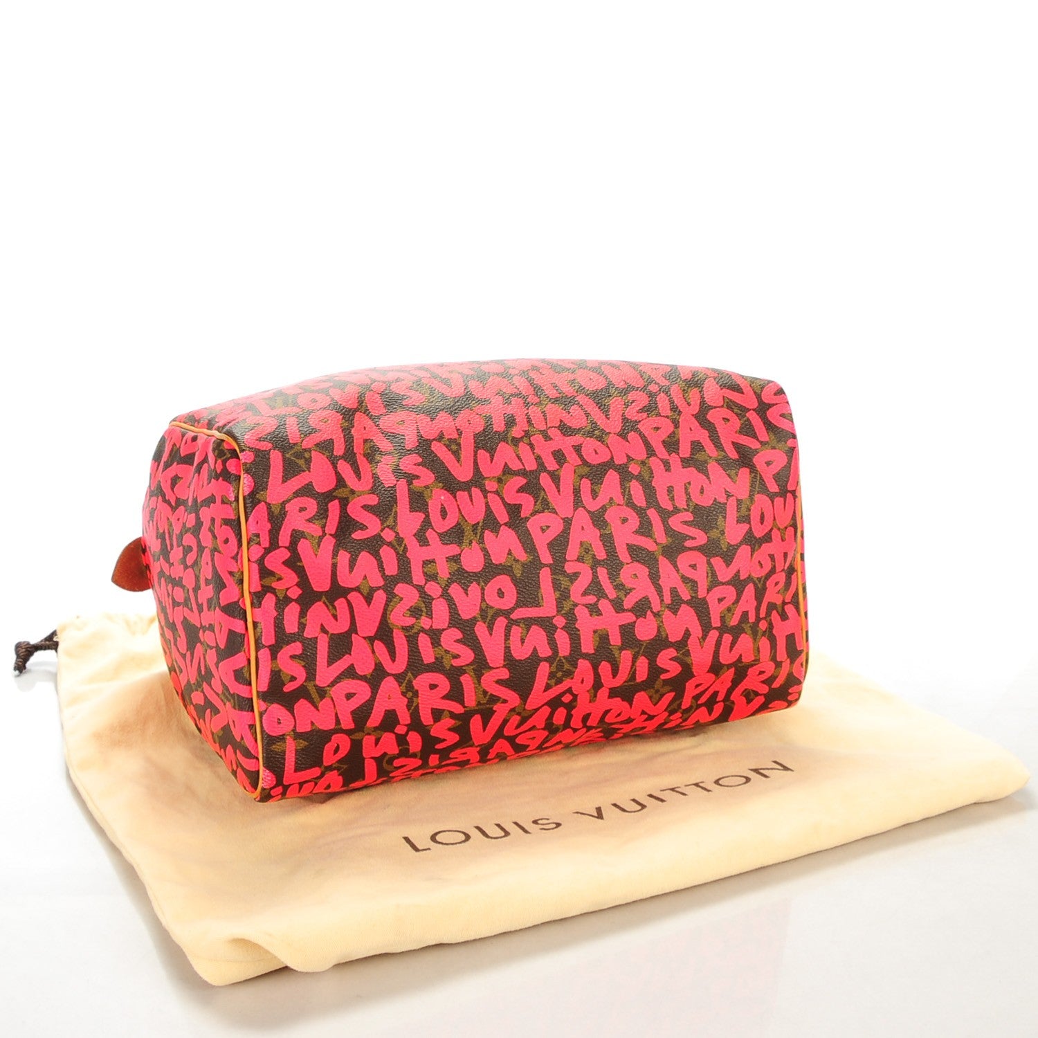 Louis Vuitton Monogram Graffiti Speedy 30 Fuchsia 4 of 8