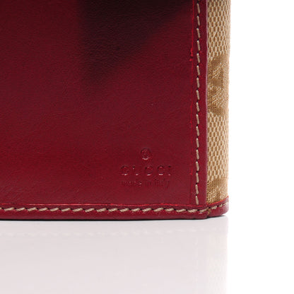Gucci Monogram Lizard GG Trophy Continental Wallet Red 6 of 9