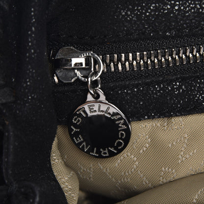 Stella McCartney Shaggy Deer Falabella Fold Over Tote Black 7 of 10