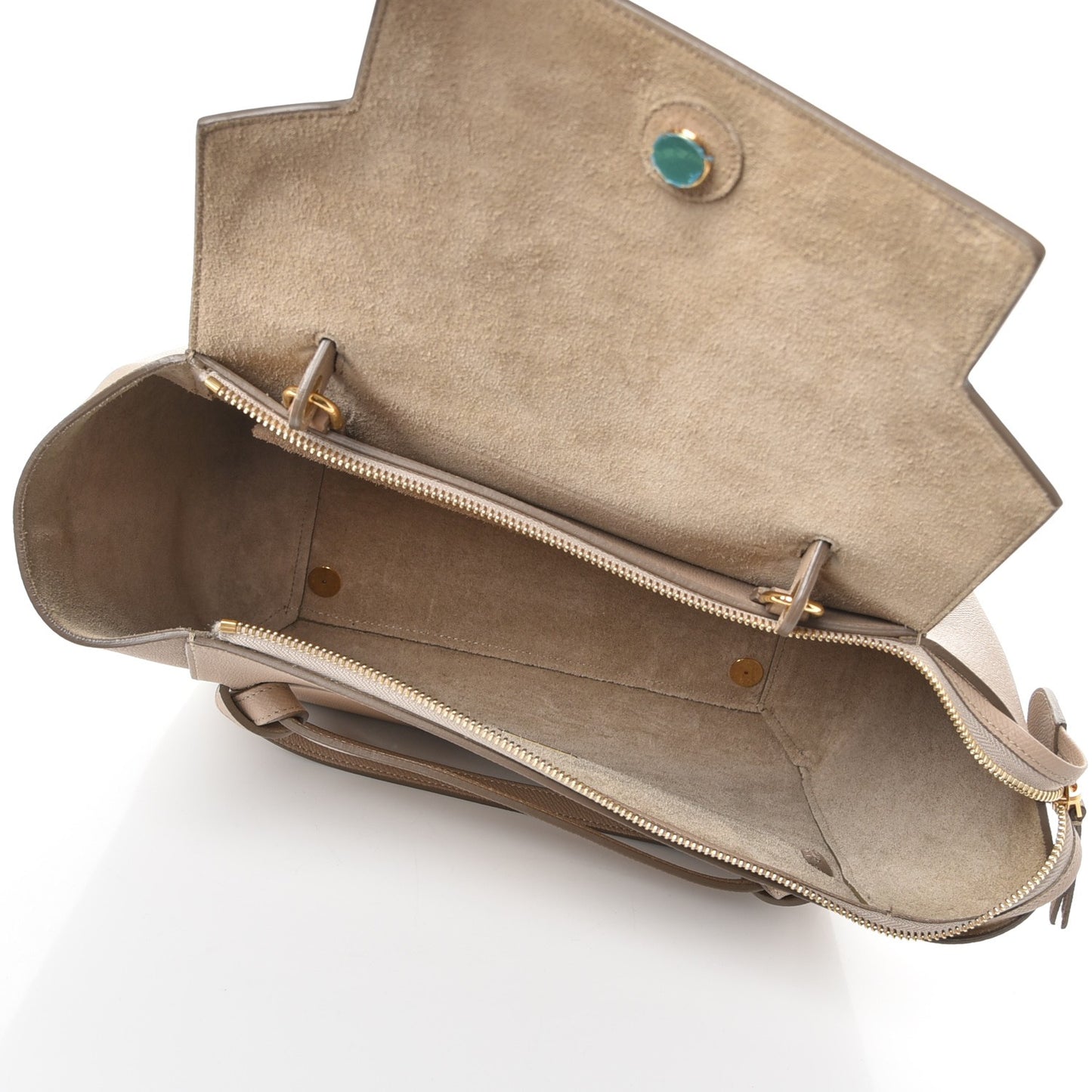 Grained Calfskin Mini Belt Bag Light Taupe