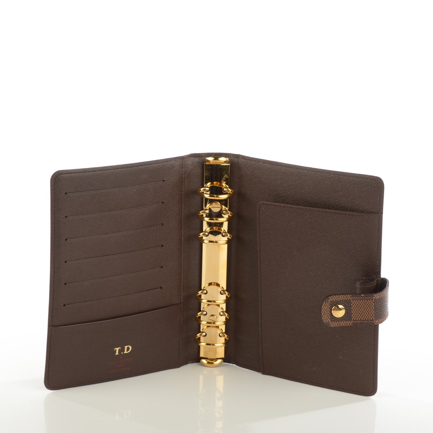 Damier Ebene Medium Ring Agenda Cover