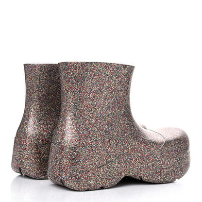Bottega Veneta Sparkle Rubber Puddle Ankle Boots 39 Multicolor 4 of 8