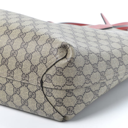 Gucci GG Supreme Monogram Medium Reversible Tote Beige Red 6 of 9