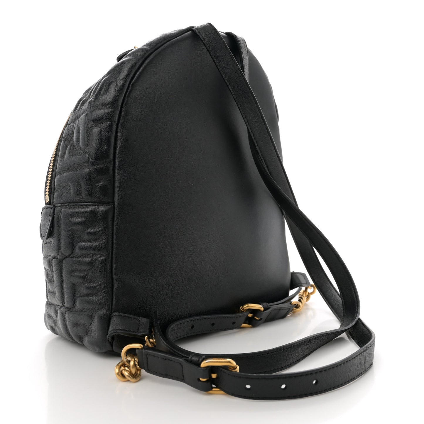 Nappa FF 1974 Embossed Mini Backpack Black