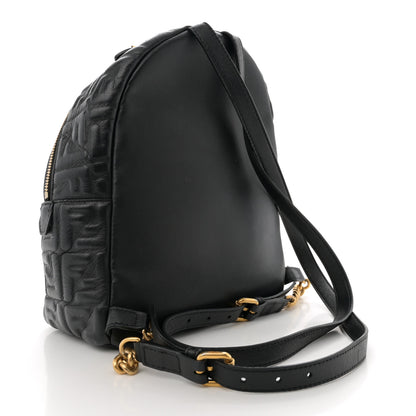 Fendi Nappa FF 1974 Embossed Mini Backpack Black 3 of 14