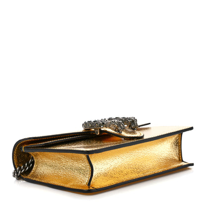 Gucci Metallic Calfskin Super Mini Dionysus Shoulder Bag Gold 4 of 12