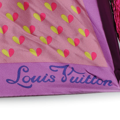 Louis Vuitton Silk Leopard Giraffe Pompons Square Scarf 5 of 6