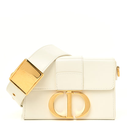 Christian Dior Smooth Calfskin 30 Montaigne Box Bag White 1 of 12