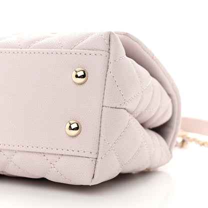 Chanel Caviar Quilted Mini Coco Handle Flap Light Pink 10 of 11