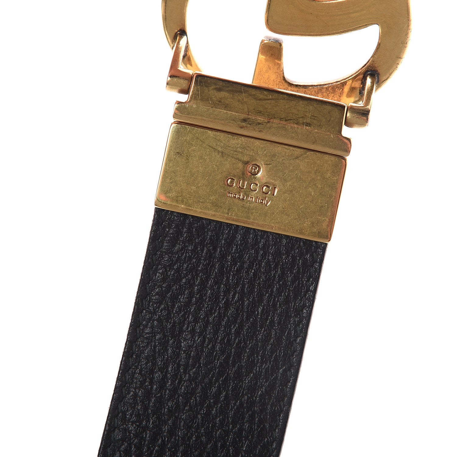 Gucci Calfskin Double G Reversible 37mm Belt 120 48 Black Cocoa 5 of 5
