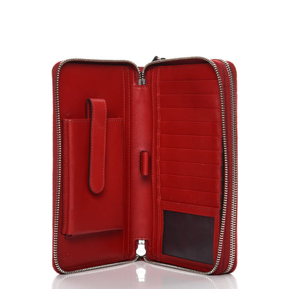 Gucci Guccissima Signature Travel Document Case Hibiscus Red 5 of 9