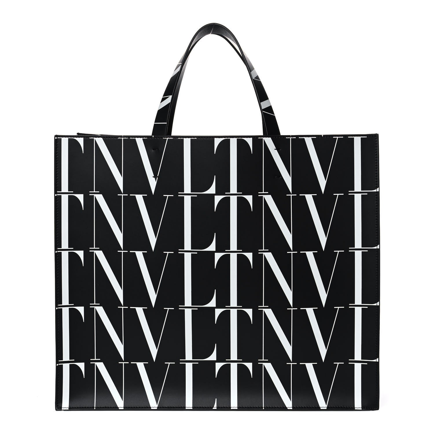 Valentino Garavani Calfskin VLTN Times Tote Bag Black 1 of 14