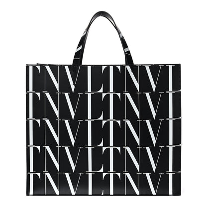 Valentino Garavani Calfskin VLTN Times Tote Bag Black 1 of 14