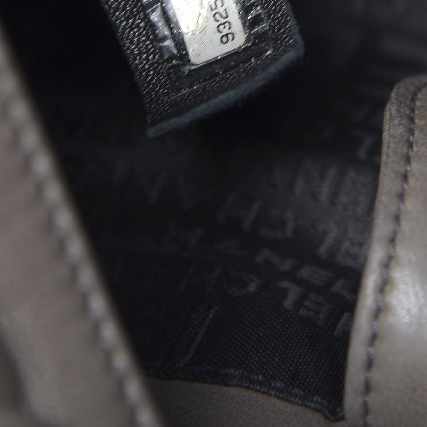 Lambskin Chain Hobo Grey