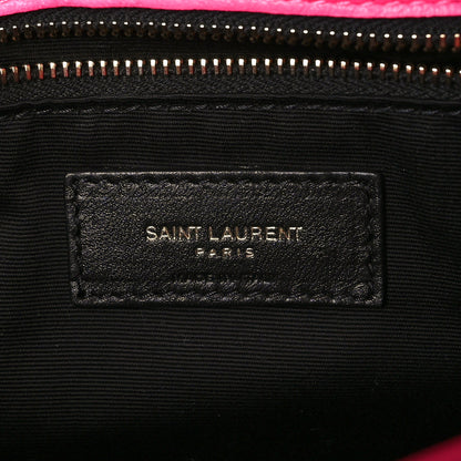 Saint Laurent Crinkled Calfskin Matelasse Monogram Medium Niki Chain Satchel Rose Glow 5 of 7