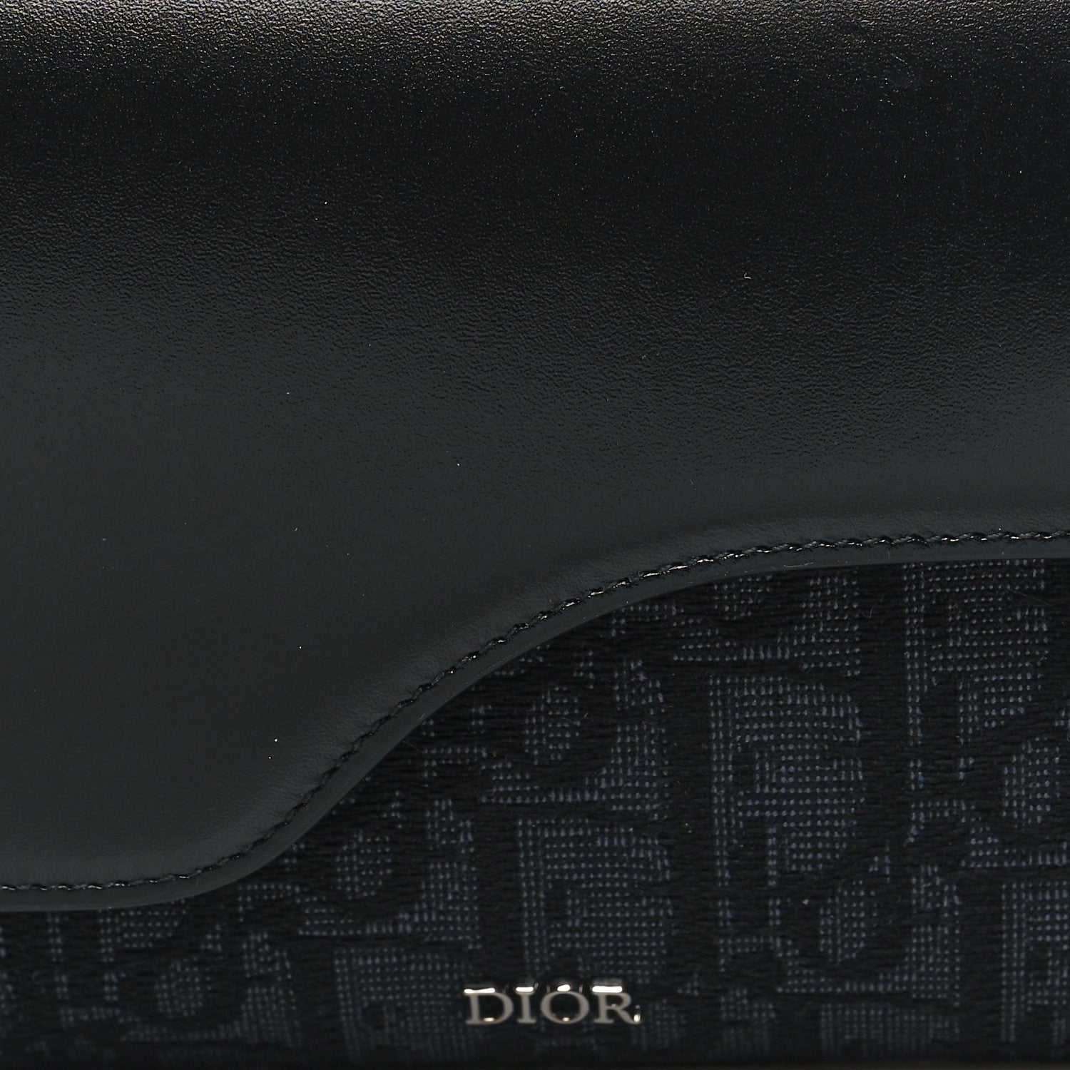 Christian Dior Oblique Smooth Calfskin Elite Shoulder Pouch Black 10 of 12