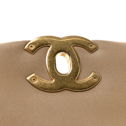 Chanel Lambskin Quilted Medium Chanel 19 Flap Dark Beige 11 of 13