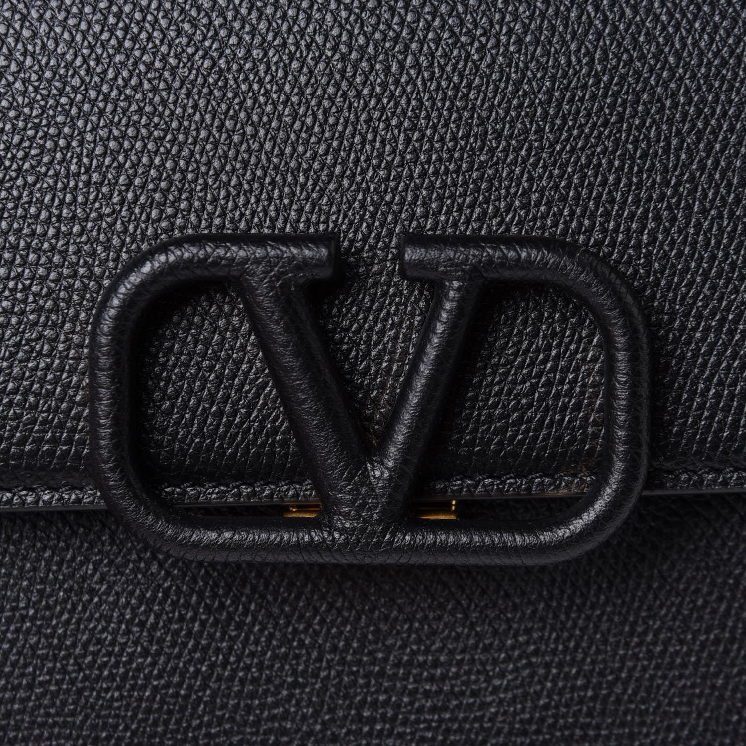 Valentino Garavani Grainy Calfskin Small VSling Shoulder Bag Black 7 of 9