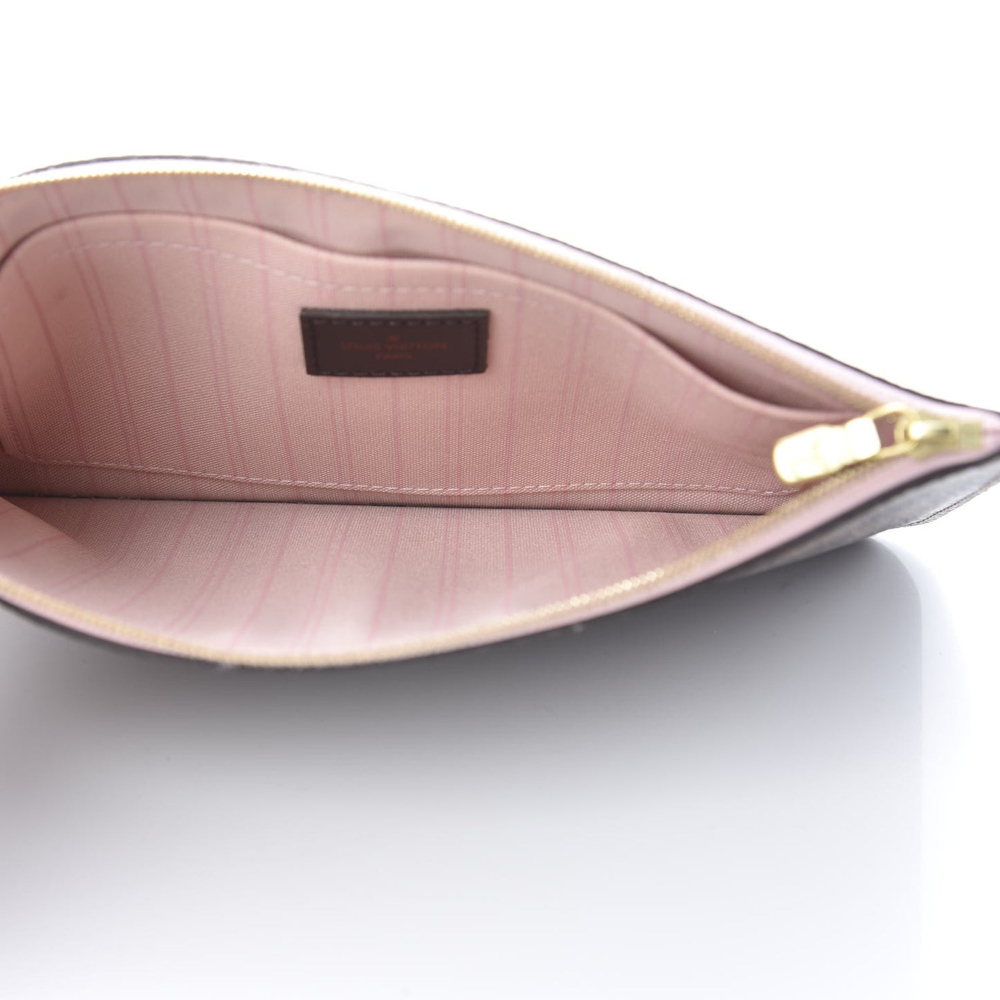 Damier Ebene Neverfull MM GM Pochette Rose Ballerine