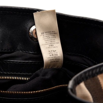 Burberry House Check Small Canterbury Tote Black 9 of 10