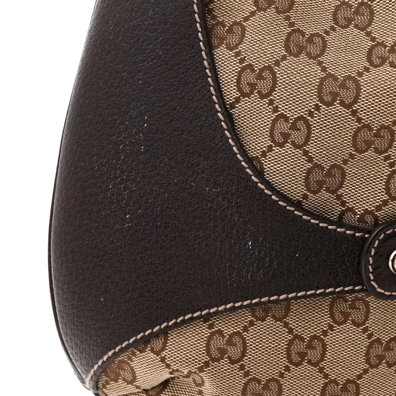 Gucci Monogram Bamboo Horsebit Hobo Dark Brown 12 of 12