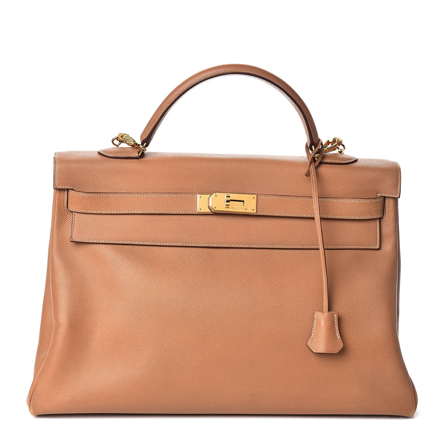 Hermes Courchevel Kelly Retourne 40 Tabac Camel 1 of 18