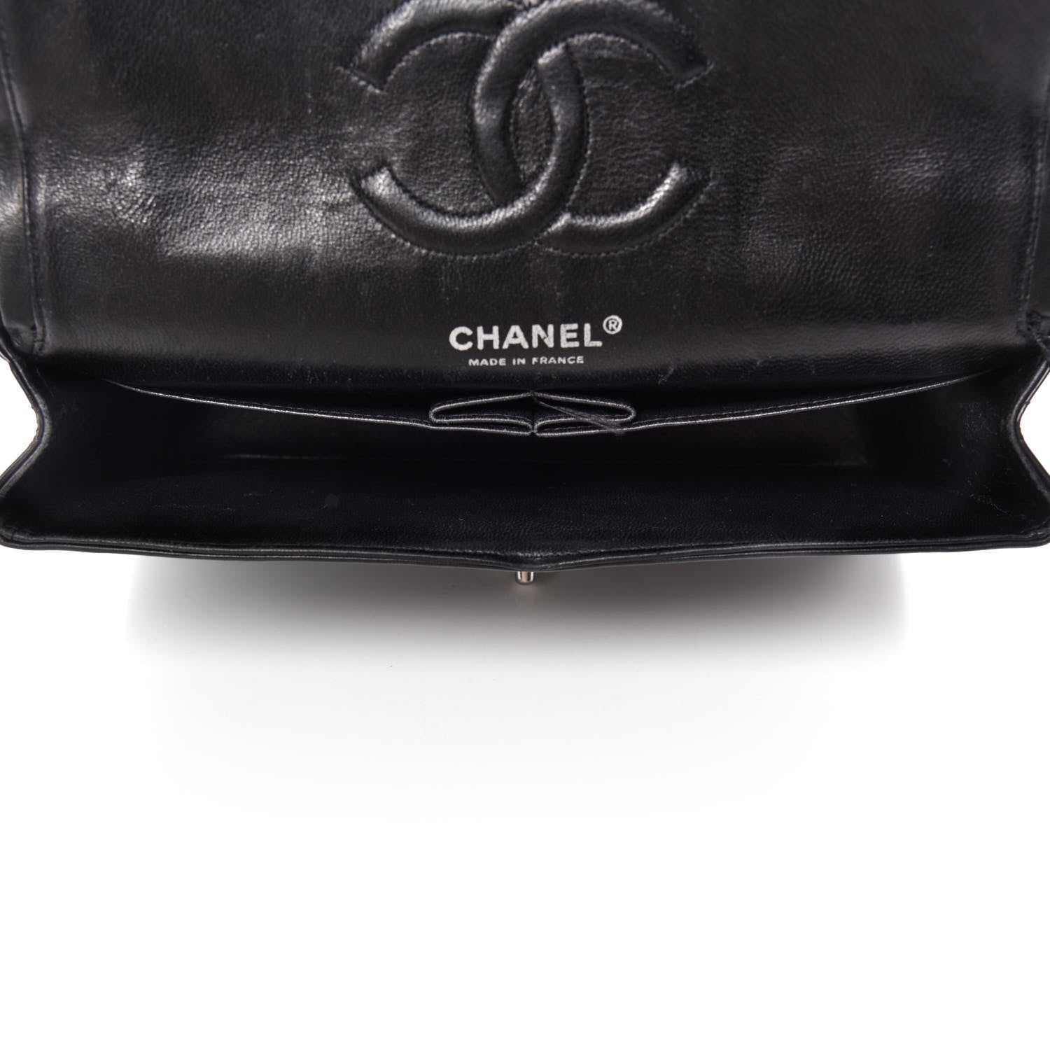 Chanel Patent Quilted Medium Double Flap Black 5 of 19