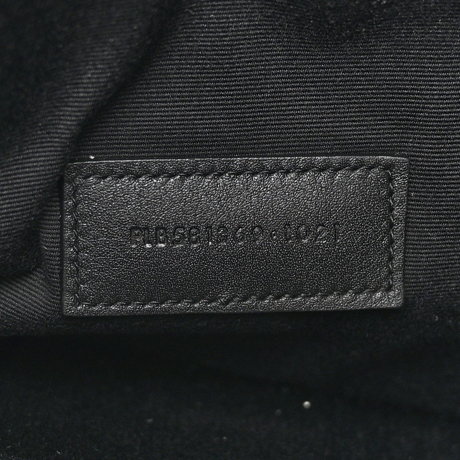 Saint Laurent Linen Canvas Rive Gauche Zipped Pouch Black 7 of 7