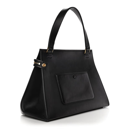 Celine Smooth Calfskin Ostrich Leg Medium Edge Shoulder Bag Black 4 of 21