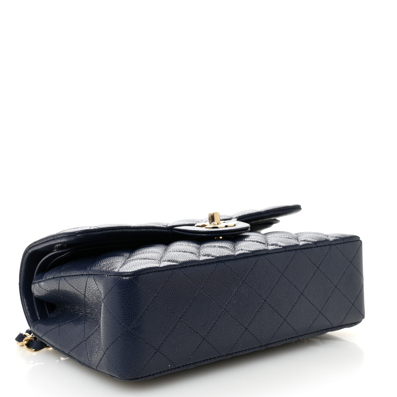 Chanel Caviar Quilted Small Double Flap Dark Navy 4 of 11
