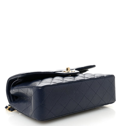Chanel Caviar Quilted Small Double Flap Dark Navy 4 of 11
