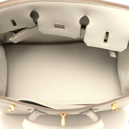 Hermes Togo Birkin 25 Gris Pale 5 of 10