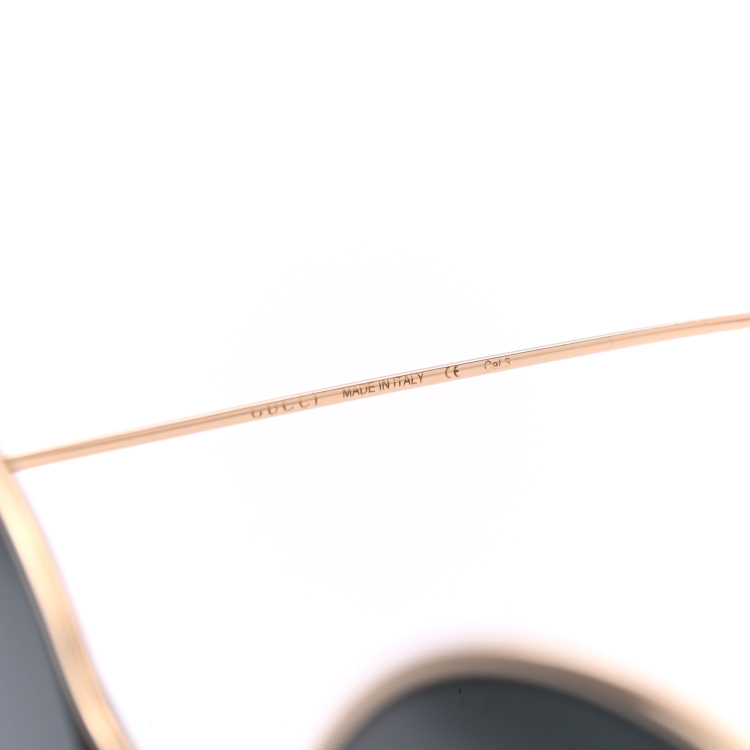 Gucci Round Pearl Tip Sunglasses GG0253S Gold 5 of 6