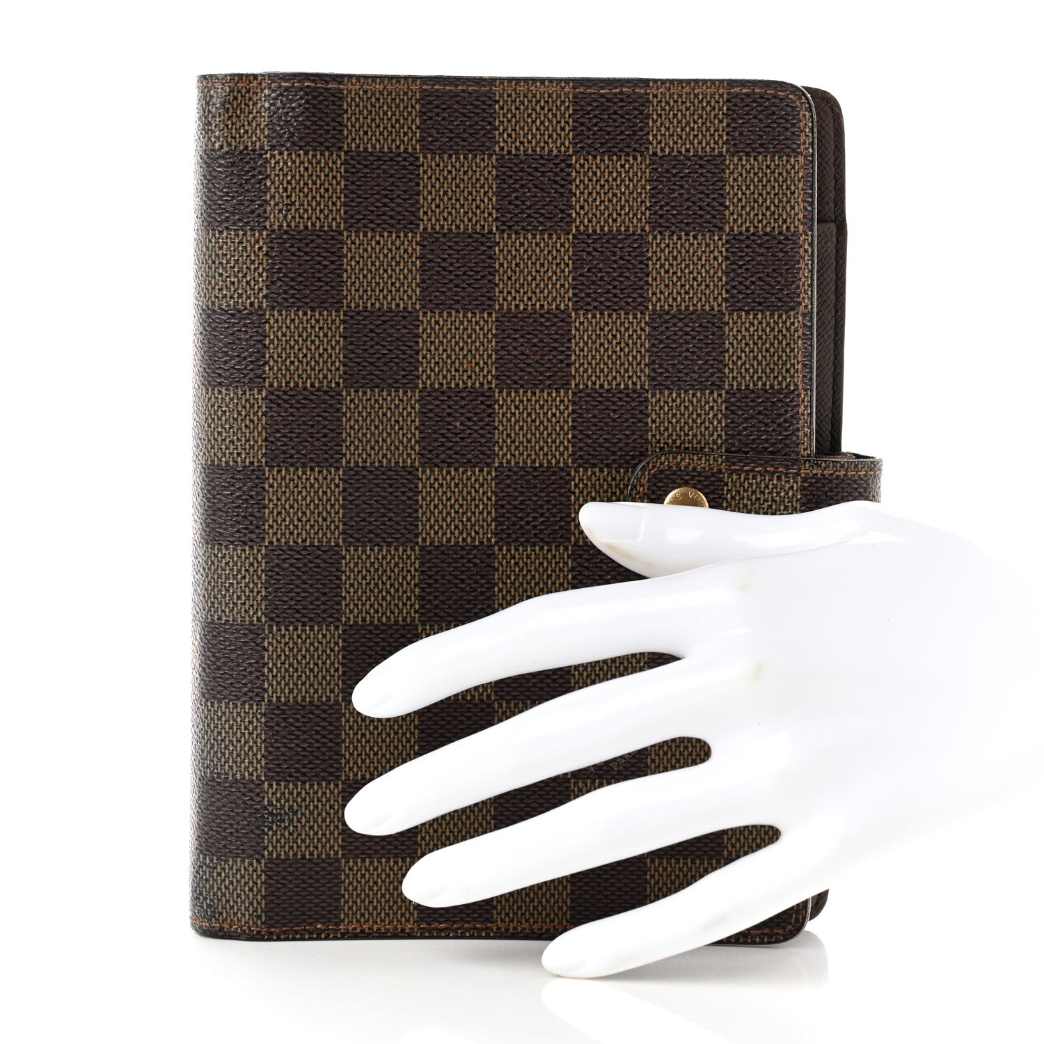 Louis Vuitton Damier Ebene Medium Ring Agenda Cover 2 of 8
