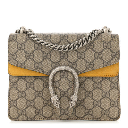 Gucci GG Supreme Monogram Mini Dionysus Shoulder Bag Yellow 1 of 14