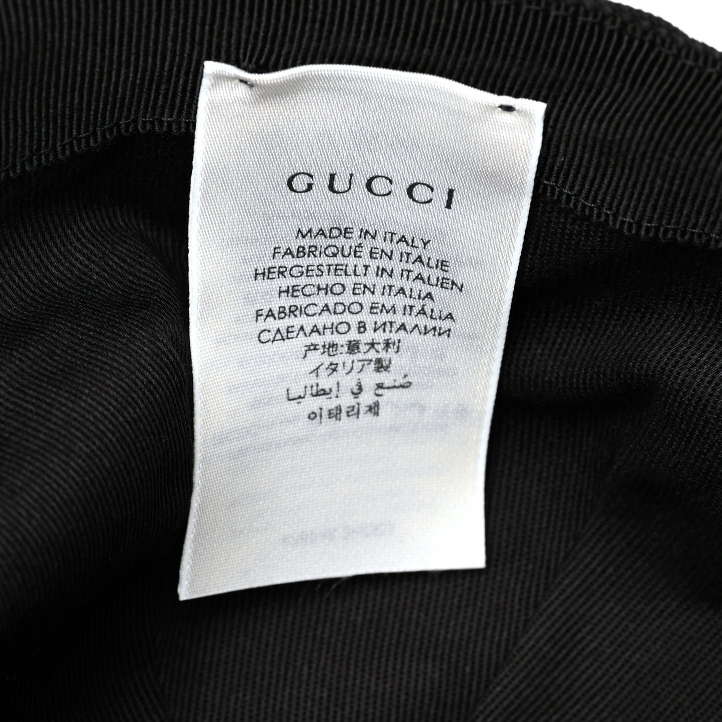 Cotton Loved Gucci Baseball Hat S Black