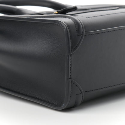 Celine Smooth Calfskin Nano Luggage Black 9 of 13