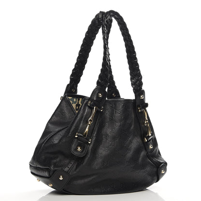 Gucci Guccissima Small Pelham Shoulder Bag Black 3 of 10