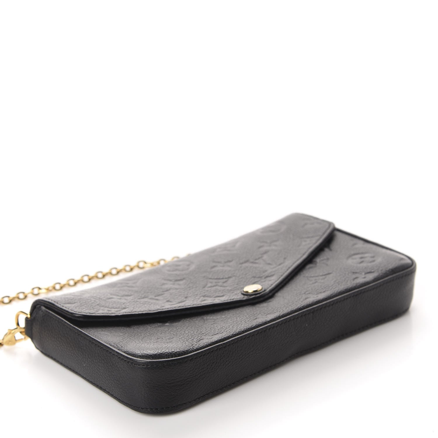 Louis Vuitton Empreinte Pochette Felicie Chain Wallet Black 4 of 12