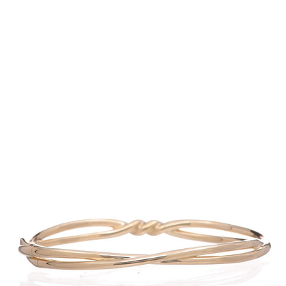 David Yurman 18K Yellow Gold Continuance Center Twist Bracelet 3 of 6