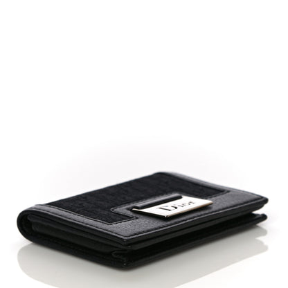 Christian Dior Monogram Card Holder Black 4 of 10
