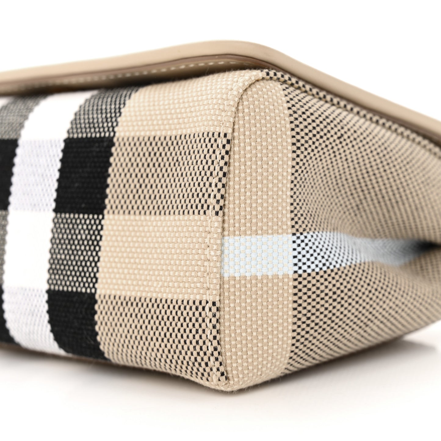 Canvas Check Hackberry Crossbody Bag Soft Fawn