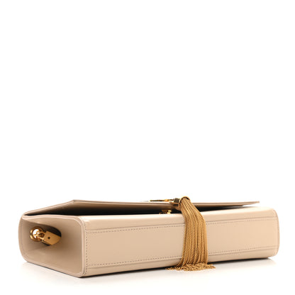 Saint Laurent Smooth Calfskin Medium Classic Monogram Kate Tassel Satchel Nude Powder 3 of 9