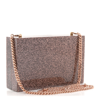 Stella McCartney Acrylic Glitter Chain Clutch Copper 3 of 11