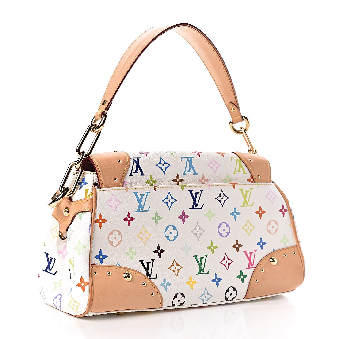 Monogram Multicolor Beverly MM White